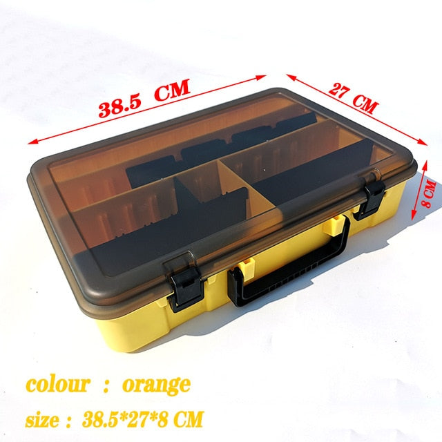 Multi-function  Large Capacity Fishing Tackle Box Double-layer Bait Box Portable Fishing Tackle Storage Box