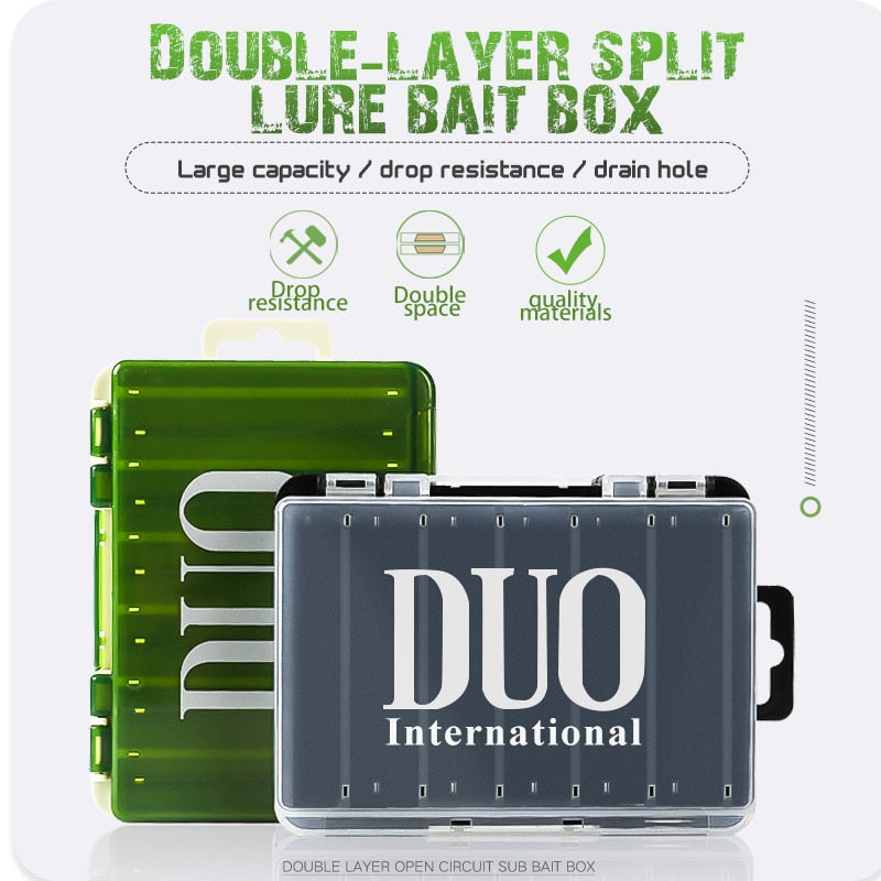 Fishing Box 12 compartments Double side Fishing Bait Lure Box Y Type Design Hooks Case Organizer Lure Fishing Tackle Storage Tac