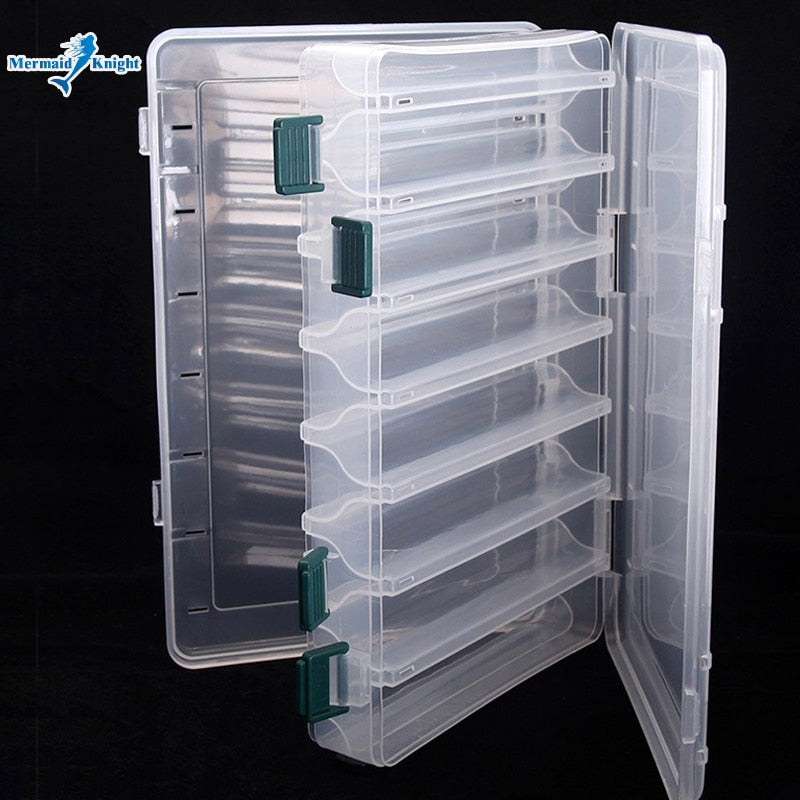 Fishing Lure Box Double Sided Tackle Box Fishing Lure Egi Squid Jig Pesca Accessories Box Minnows Bait Fishing Tackle Container
